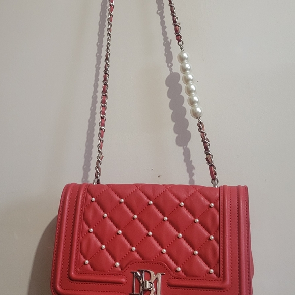 bagley Mischa Handbags - Gorgeous Red Quilted Strappy Shoulder Bag